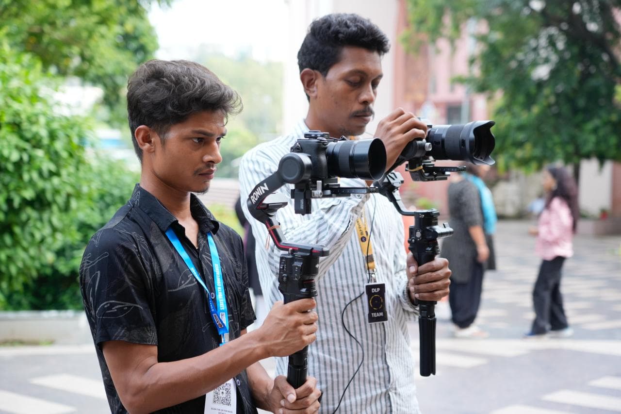 Behind the scenes — sound recording