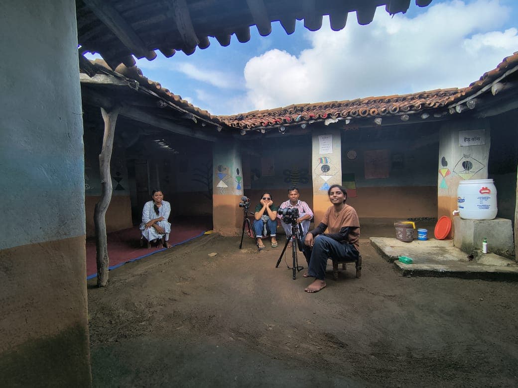 Behind the scenes — village setting