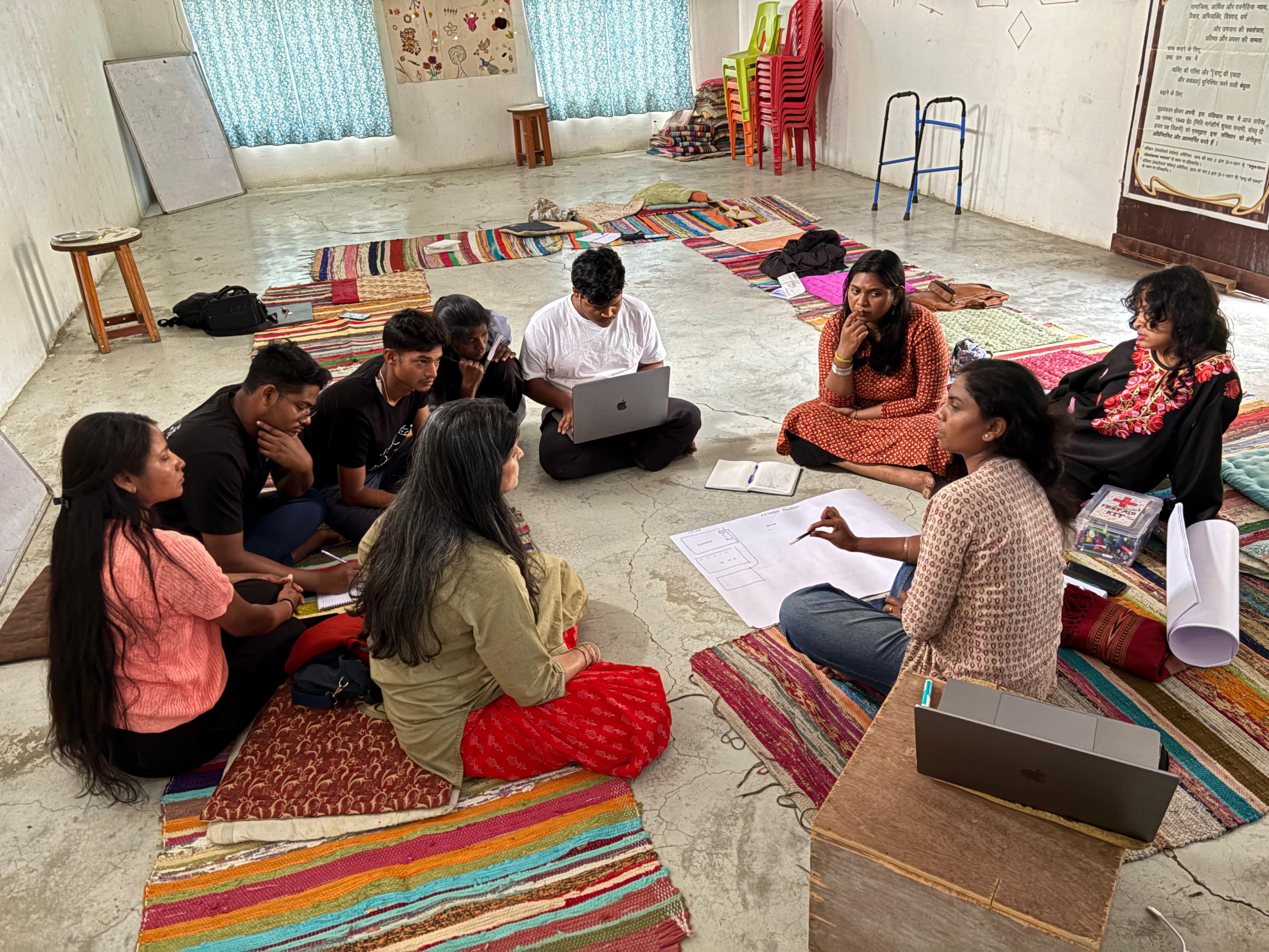 Storytelling workshop participants