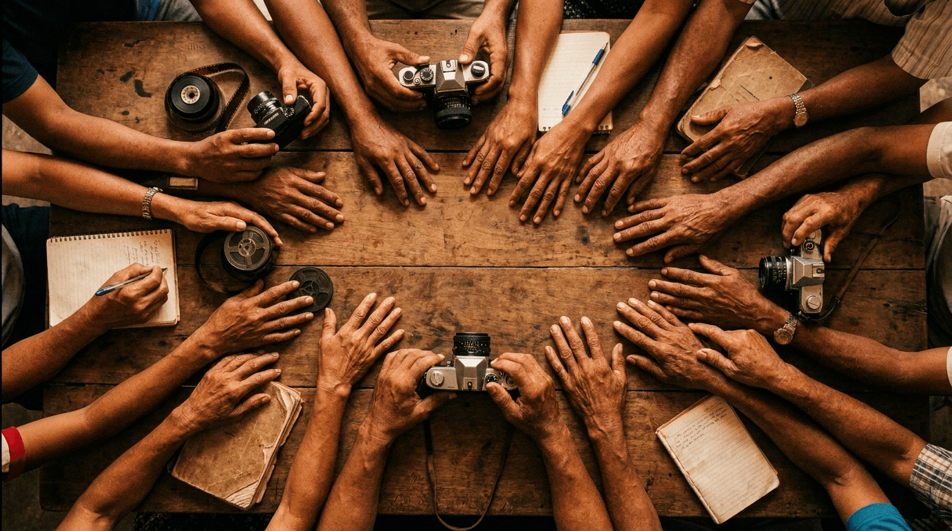 Hands of CICADA collaborators